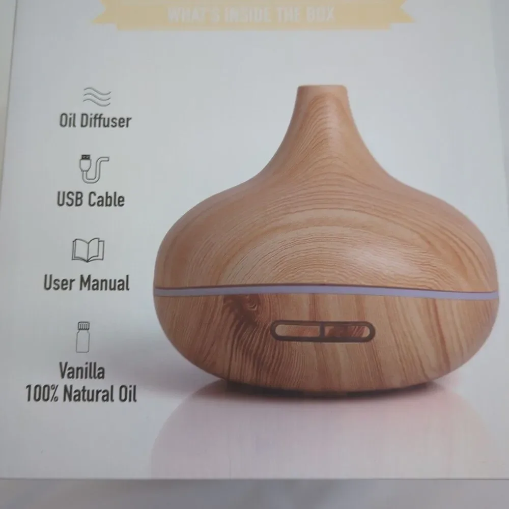 Bluzen The Alpine Premium Oil Diffuser Vanilla Oil Incl. New Open Box